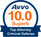 AVVO 10.0 Superb Top Attorney Criminal Defense